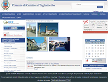 Tablet Screenshot of comune.caminoaltagliamento.ud.it